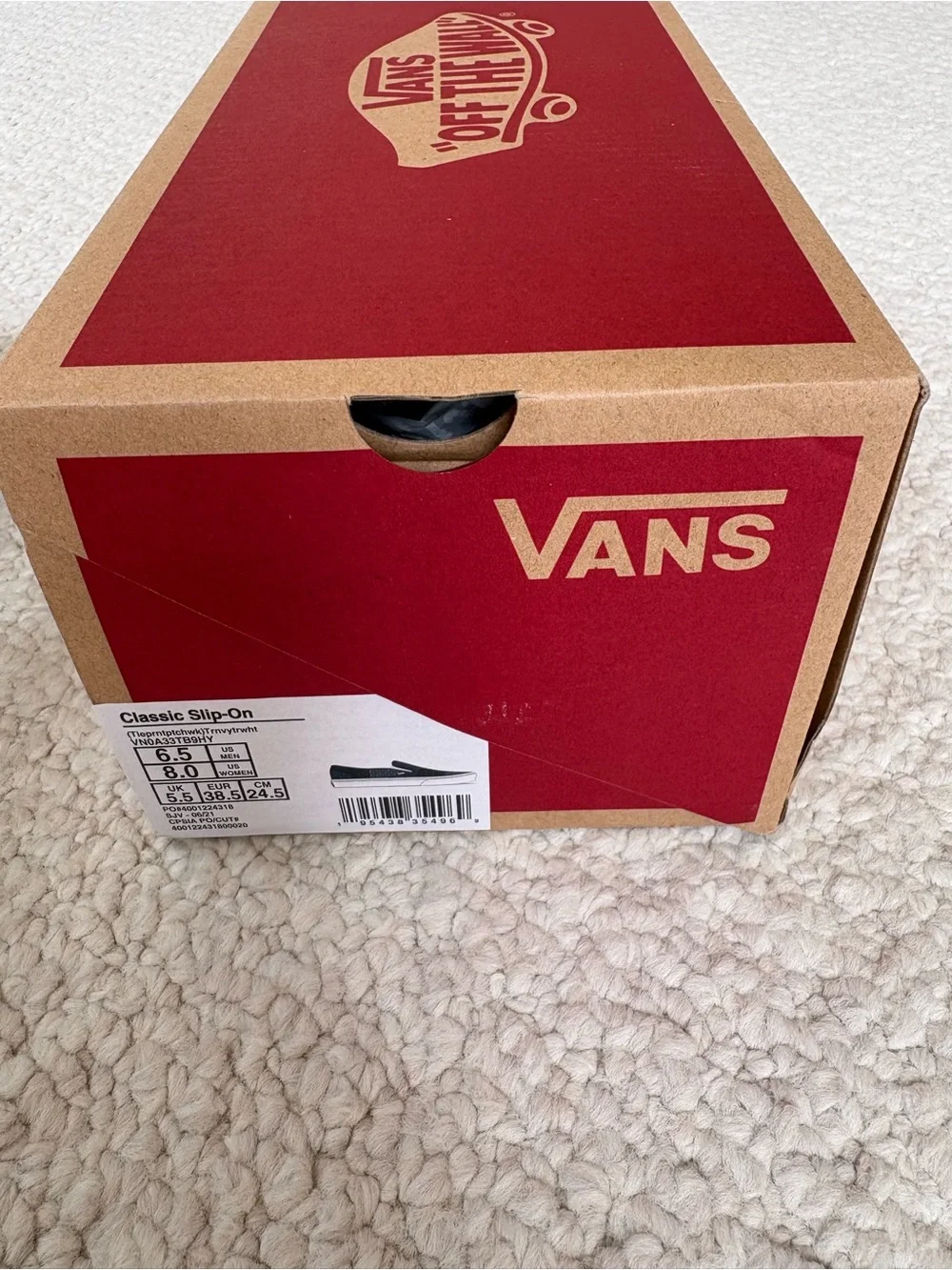 Vans Slip-On Sneakers in Navy, Size M 6.5